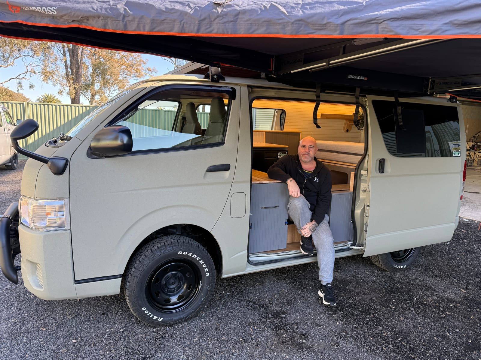 Khaki 4×4 Hiace — Finished and ready to hand over
