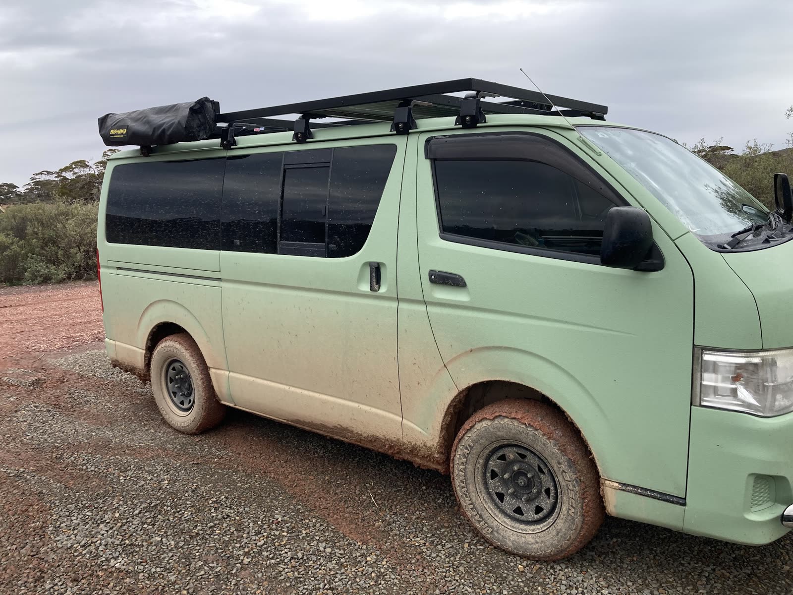 Hiace in Savage green